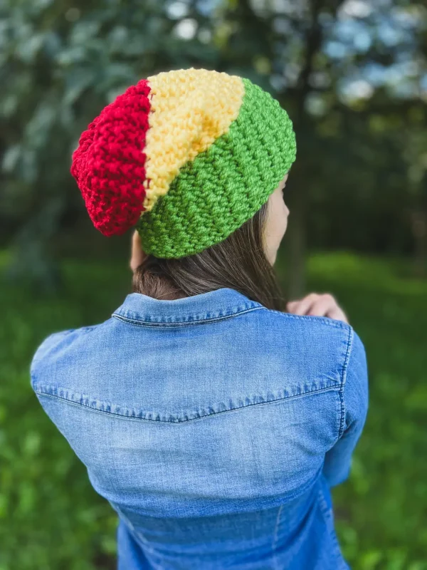 Czapka zimowa slouchy NEVERLAND "Reggae" 16 pomysl na prezent dla fana reggae