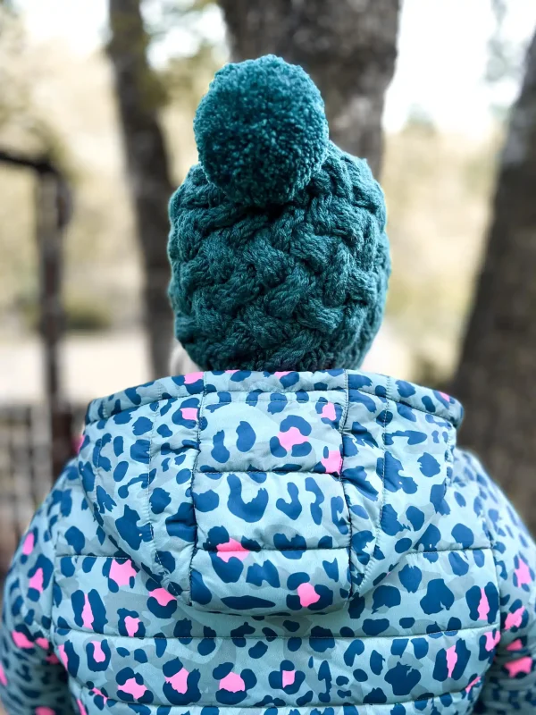 Modna czapka zimowa HAPPY ,,Leśny zielony" 9 pomysl na prezent gwiazdkowy 1