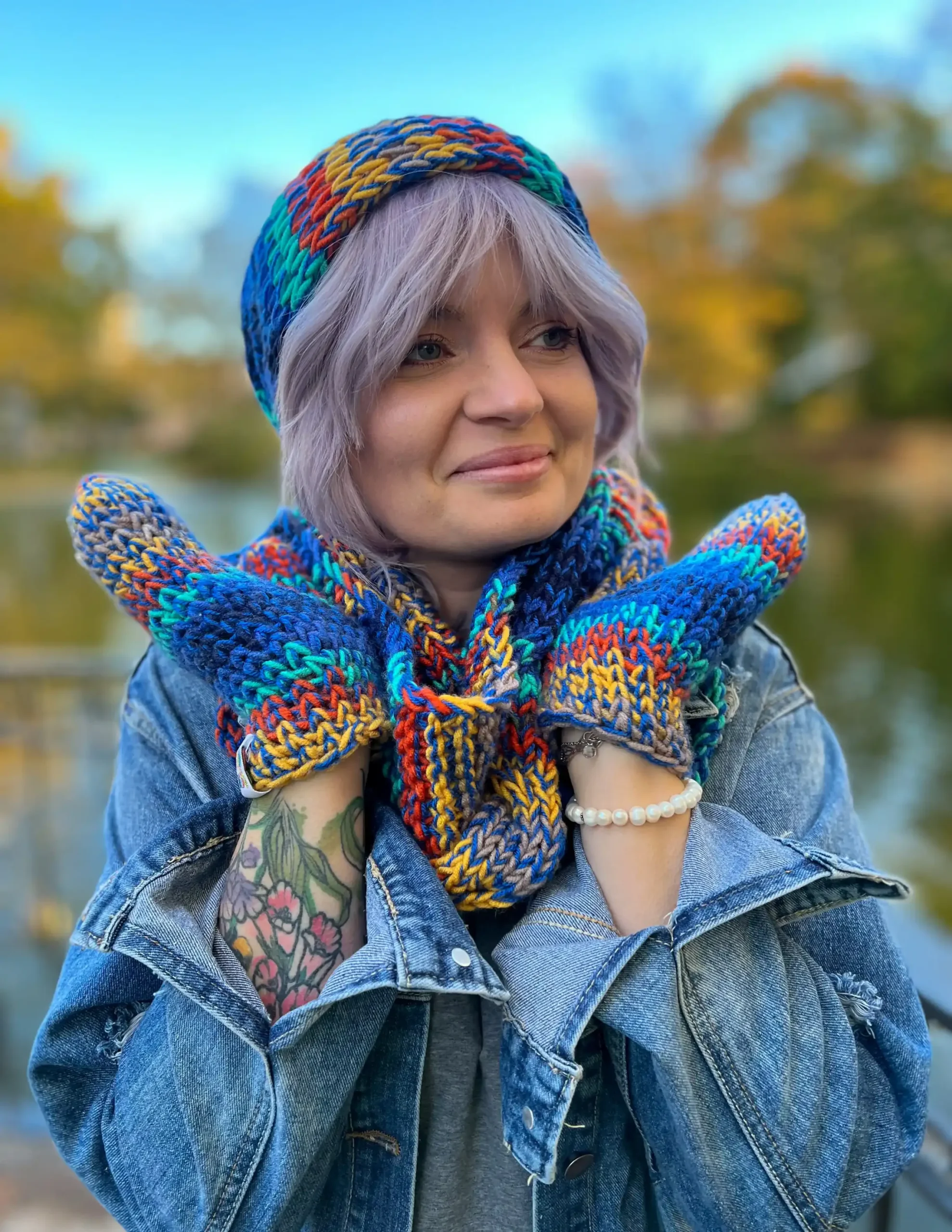 Rękawiczki MERINO 50% ,,Górski potok" 69 pomysl na prezent pod choinke 2 scaled 1