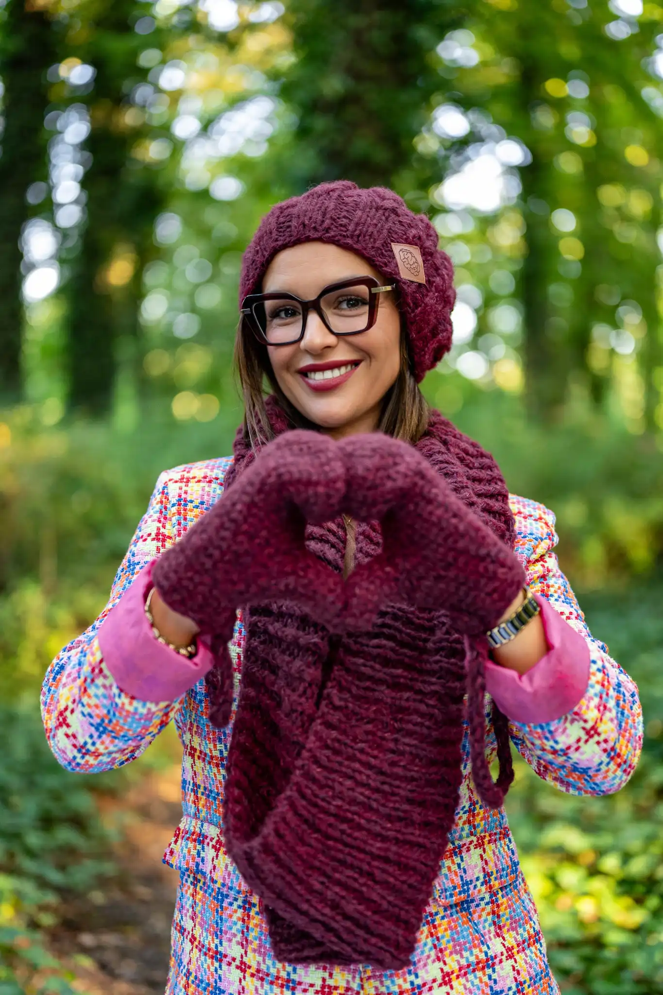 Rękawiczki MERINO "Bordo" 51 rekawiczki bordo merino 1