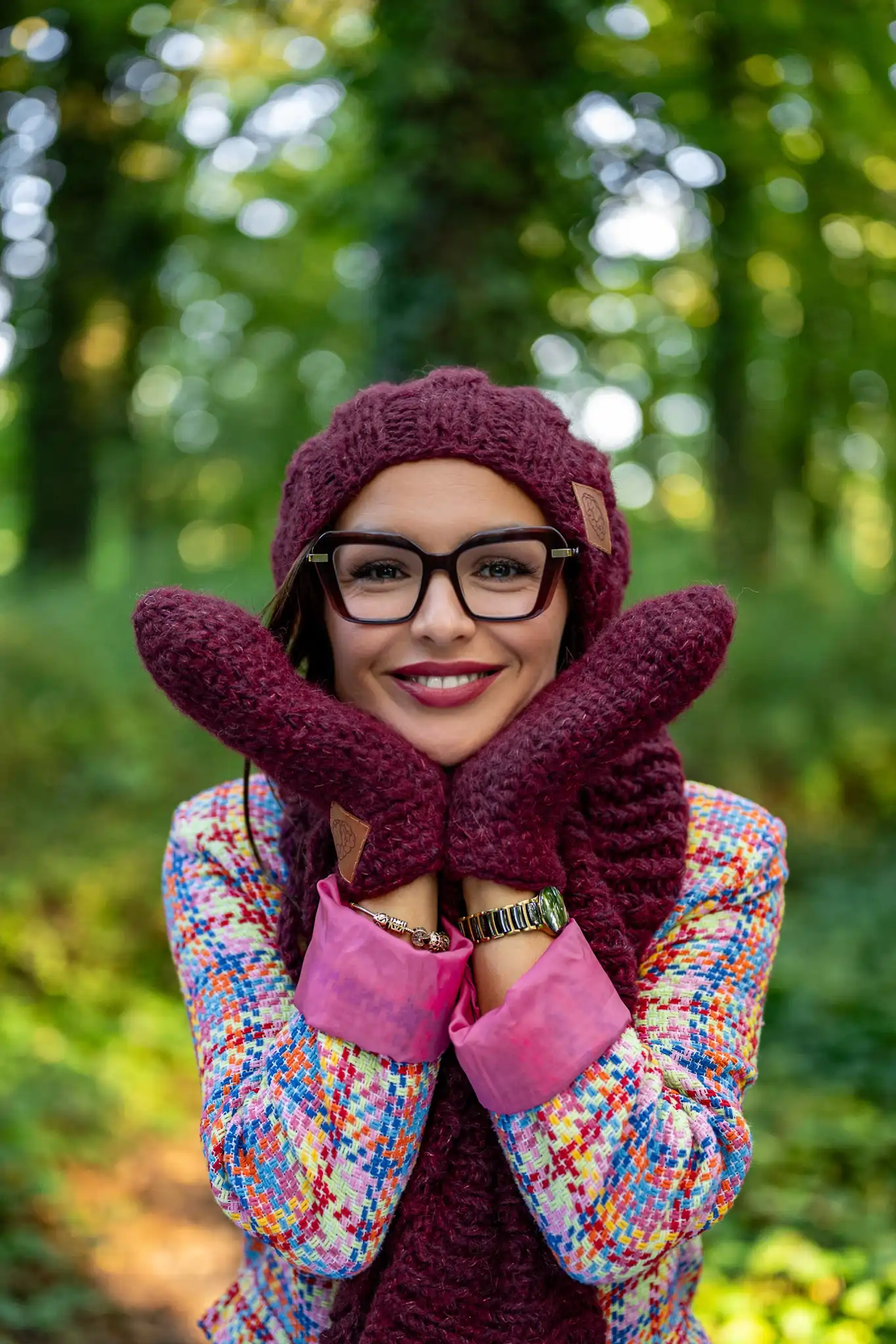 Rękawiczki MERINO "Bordo" 46 rekawiczki merino 2 1