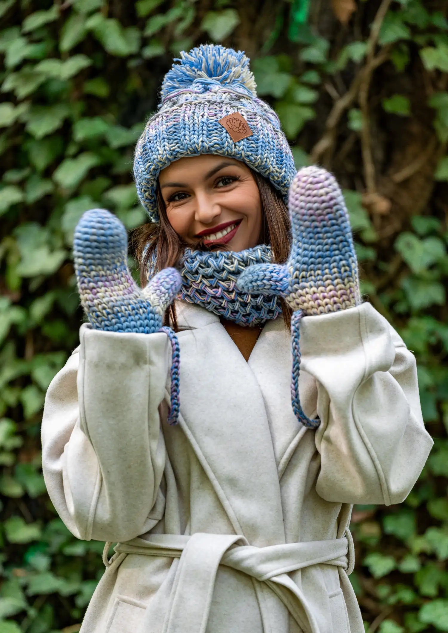 Rękawiczki MERINO 100% "Pastele" 124 rekawiczki merino kolorowe 1