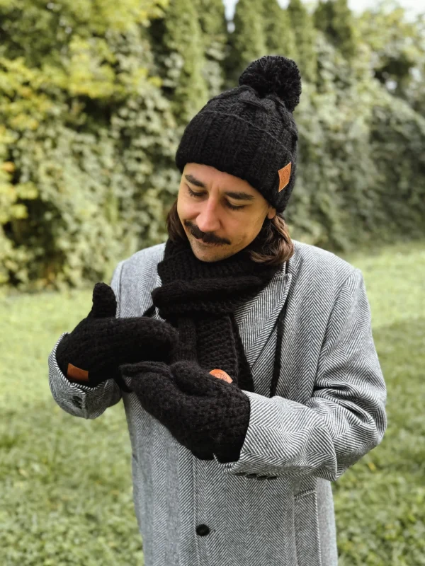 rekawiczki merino meskie czarne scaled 1