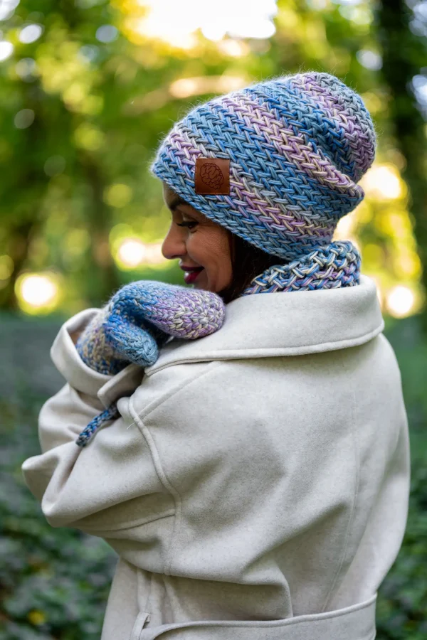 Rękawiczki MERINO 100% "Pastele" 25 rekawiczki merino sliczne