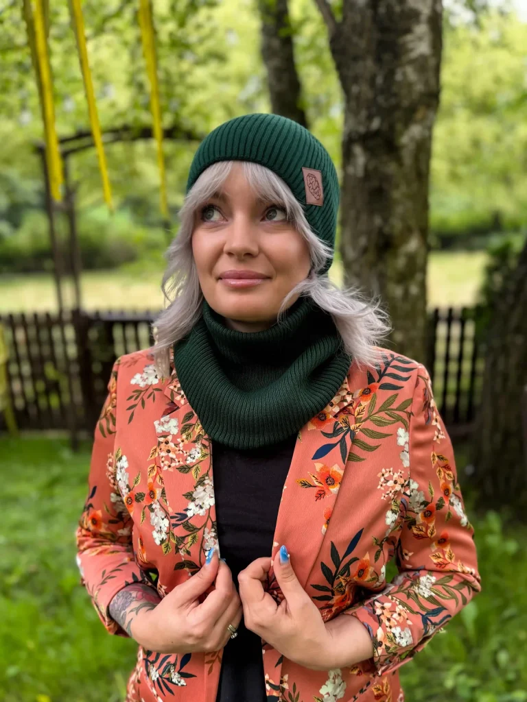 streetwear czapka slouchy beanie zielona scaled 1