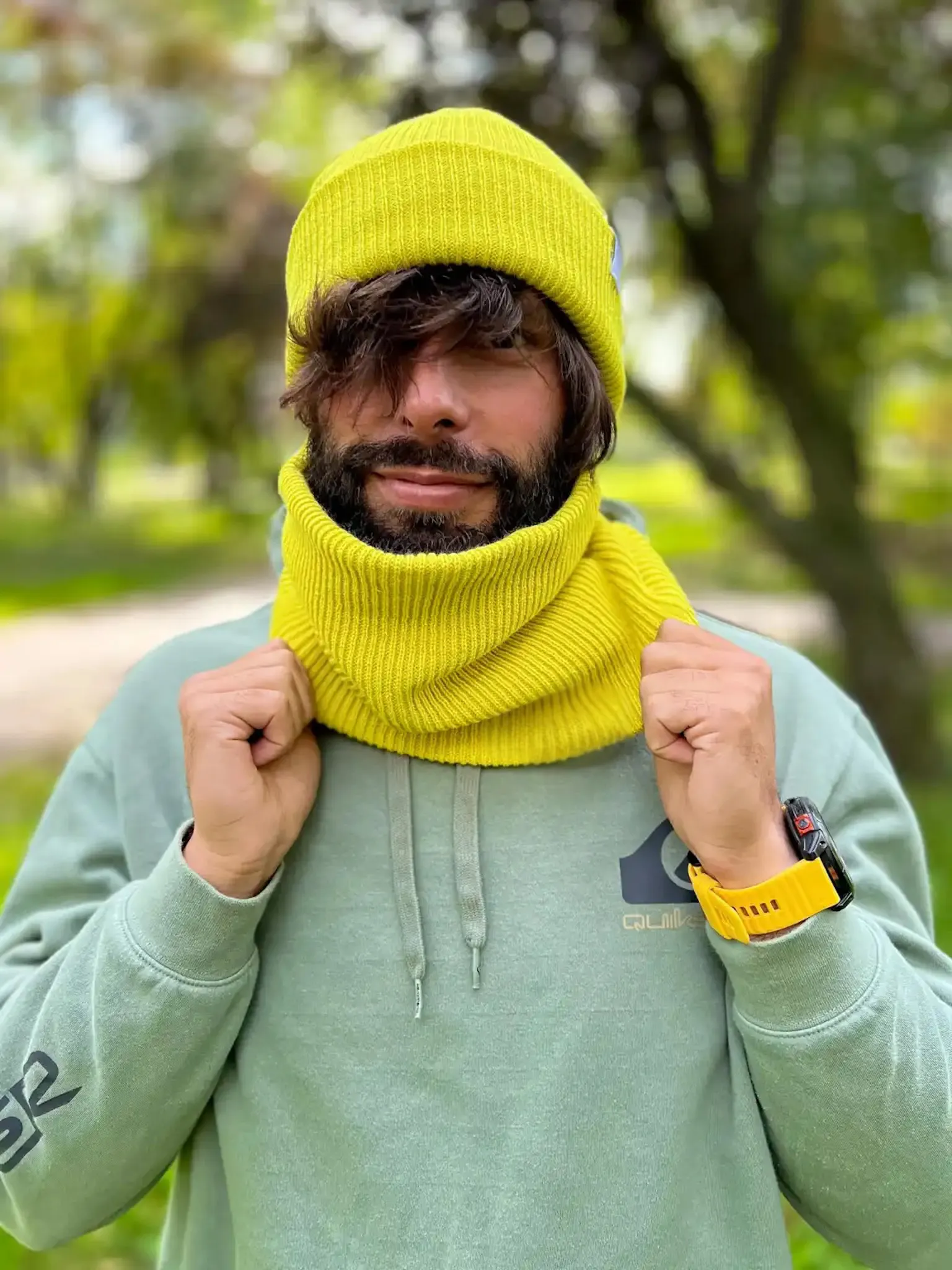 Męski komin “Limonka” 2 szal meski limonka