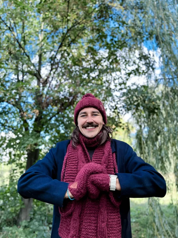 Męski szal MERINO "Bordo szalik" 15 szalik meski merino 1 scaled 1