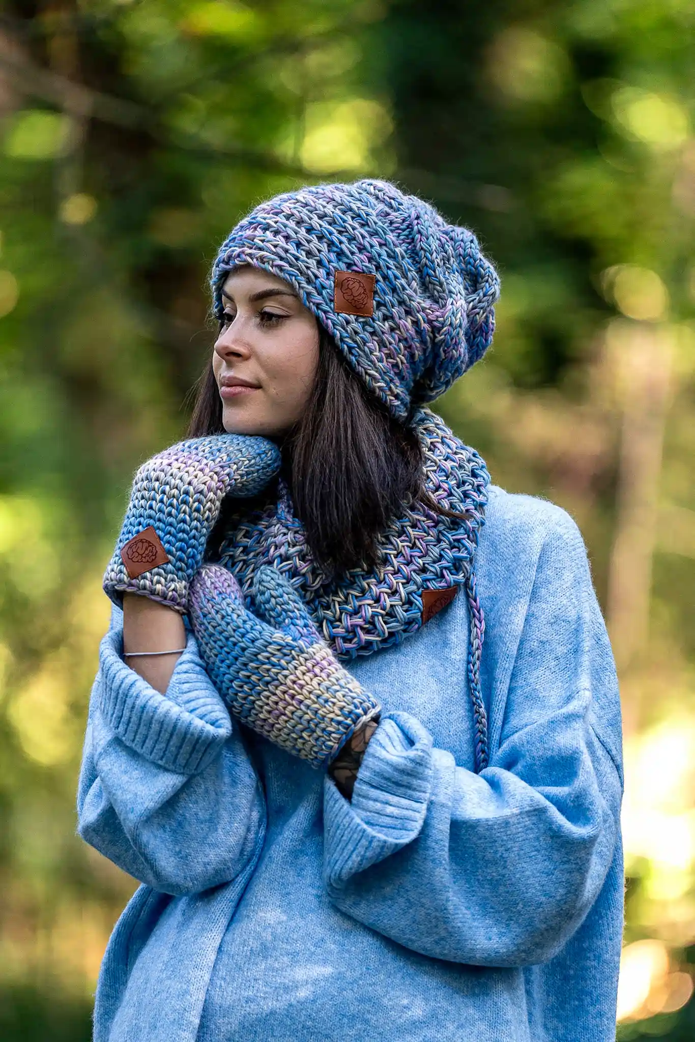Czapka MERINO 100% This is it "Pastele" 90 zestaw na zime kolory merino