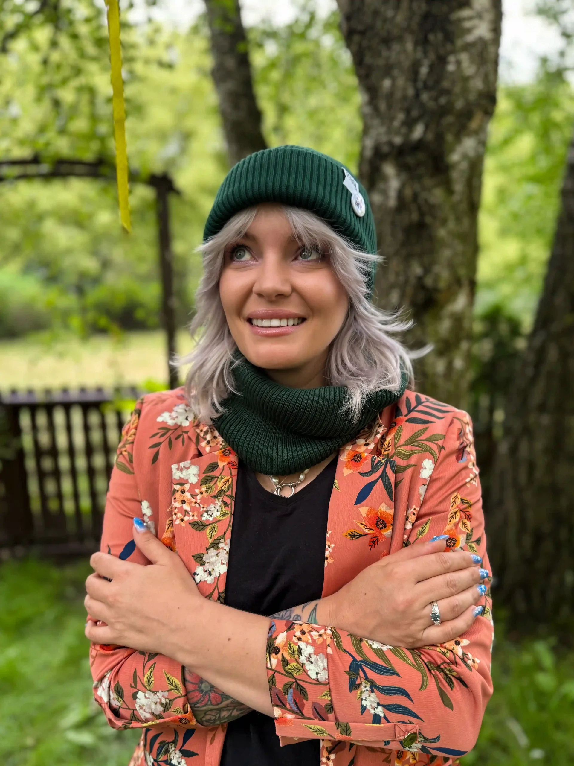 Czapka beanie z bawełny logo kolorowe "Zielony" 169 zielona czapka beanie z logo scaled 1