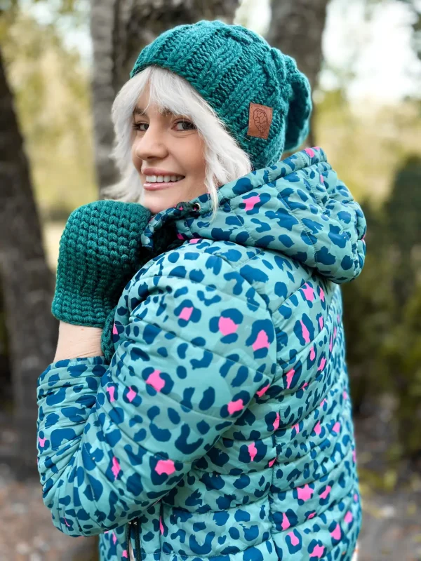 zielona zimowa czapka unisex