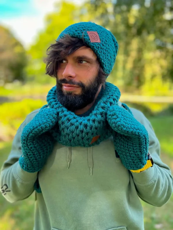 zielony buff handmade