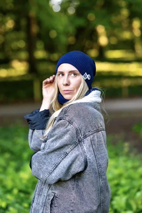 modna czapka long