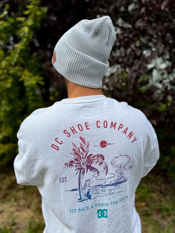 Męska bawełniana czapka jesienna logo ekoskórka "Jasny szary" 14 Komfortowa opadająca czapka męska, naturalne włókn