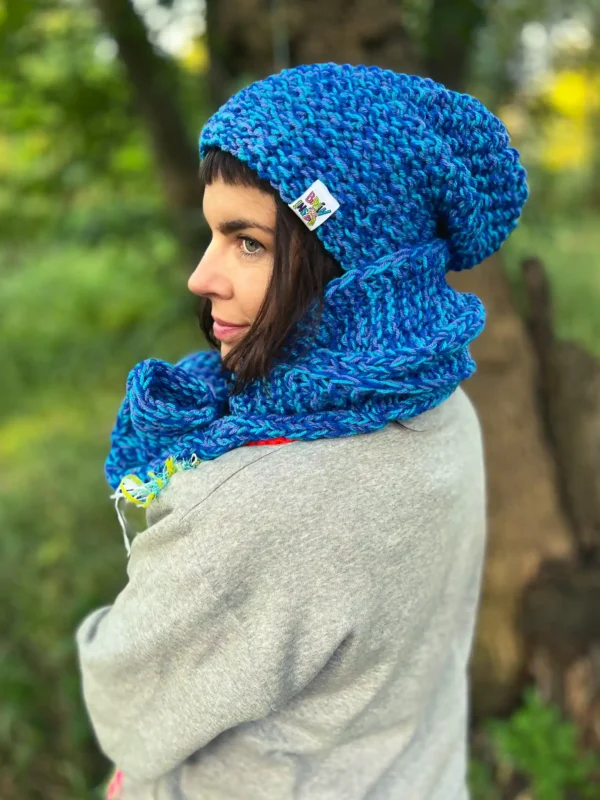 merino czapka kolorowa
