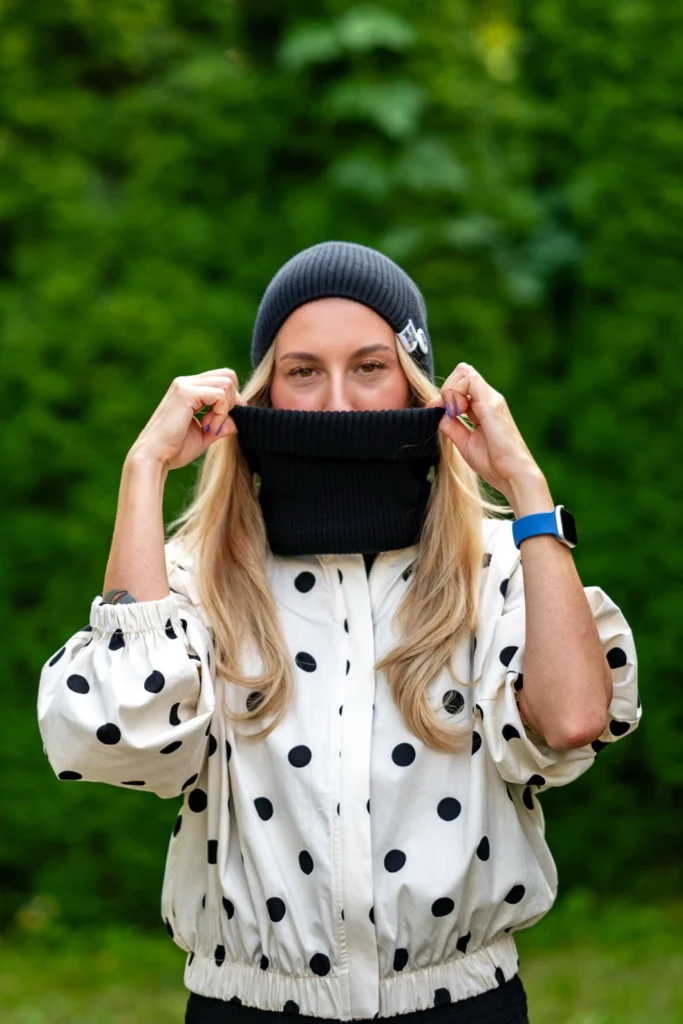 czapka komin merino