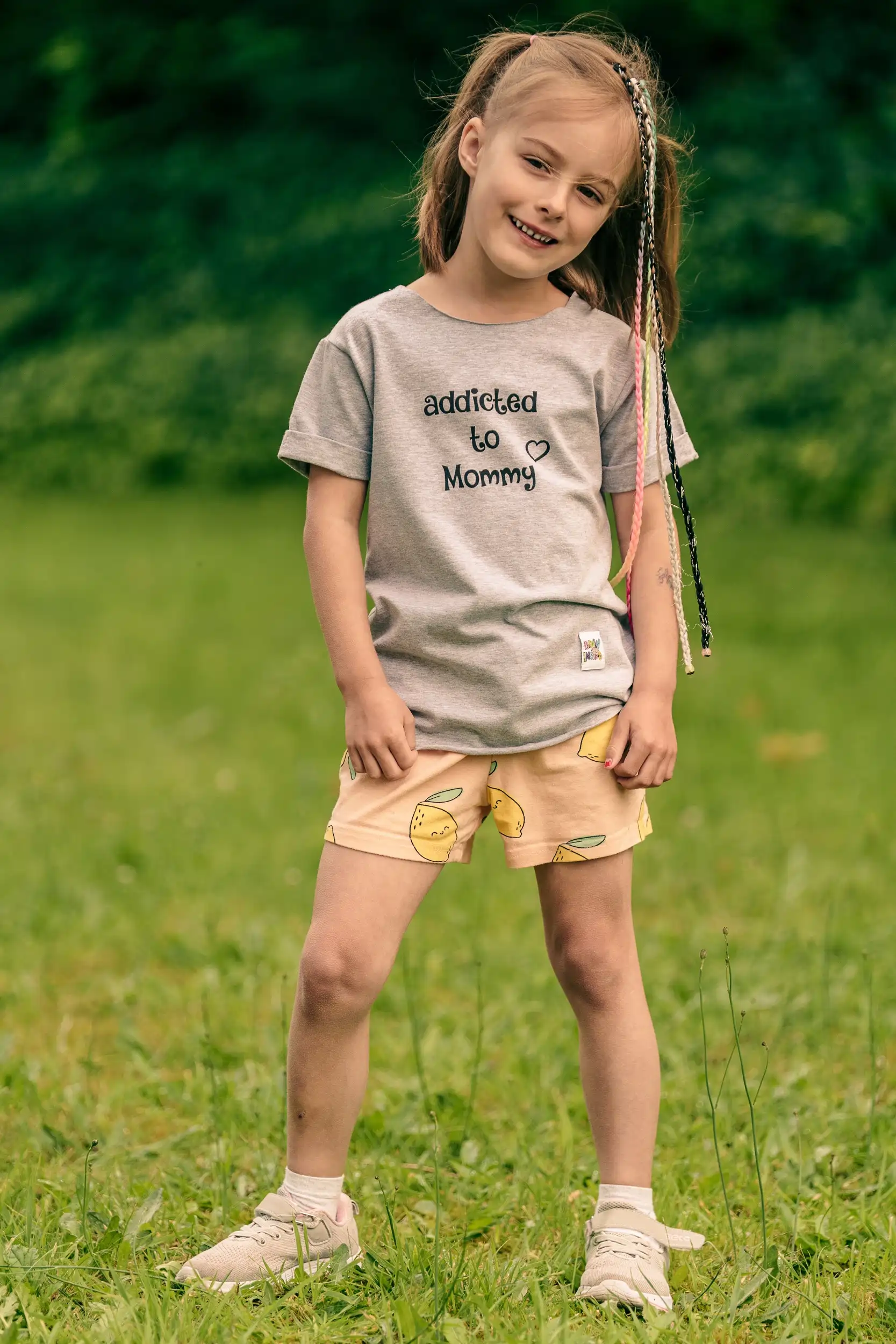 Bawełniana koszulka dla dziecka "Addicted to Mommy" 87 koszulka dla dziecka bawełna
