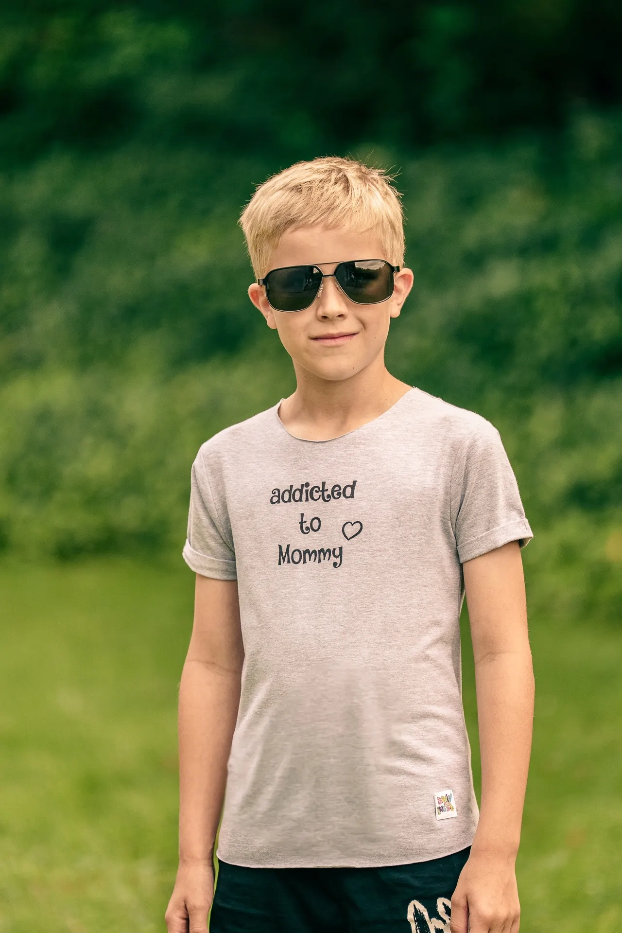 Bawełniana koszulka dla chłopca "Addicted to Mommy" 158 t shirt dla chłopca bawełna